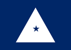 Flag of a NOAA Corps rear admiral (lower half)