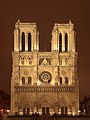 Kathedrale Notre Dame de Paris bei Nacht