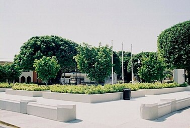 Central plaza in Arroyo barrio-pueblo