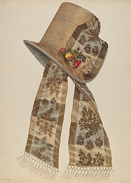 Poke Bonnet,Irene Lawson. Index of American Design. National Gallery of Art
