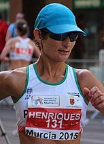 Platz 32 für die Weltmeisterin von 2017 im 50-km-Gehen Inês Henriques
