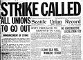 Image 24The front page of the Union Record on the Seattle General Strike of 1919.