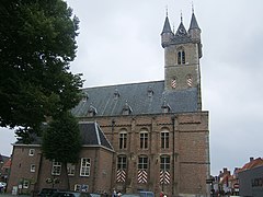 The town hall and the Belfort in Sluis
