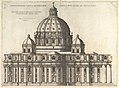 Speculum Romanae Magnificentiae- Elevation Showing the Exterior of Saint Peter's Basilica from the South as Conceived by Michelagelo (Published in 1569) MET DP826753.jpg