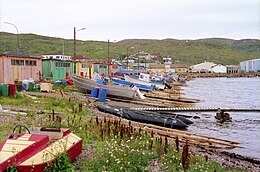 St. Pierre beached boats