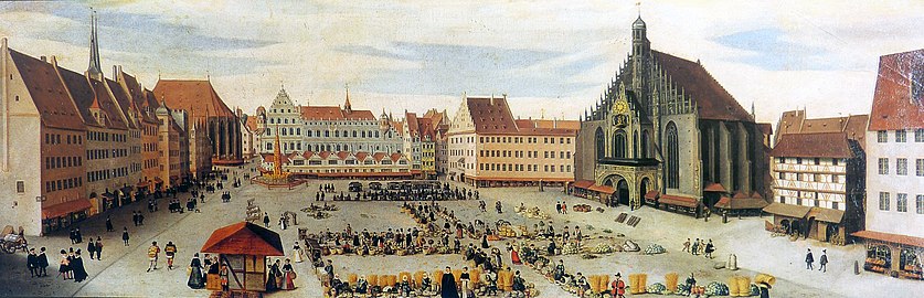 1594: Markttreiben (Gemälde von Lorenz Strauch)