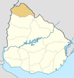 Artigas Department is located in Uruguay