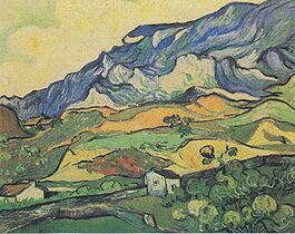 Vincent van Gogh: Les Alpilles vues de Saint-Rémy (1889). Otterlo, Museum Kröller-Müller.