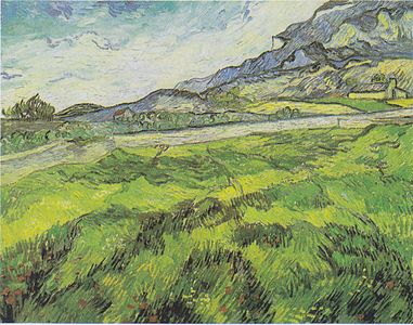 Green Wheat Field, June 1889, owner unclear, possibly on loan to Kunsthaus Zurich, Zurich (F718)
