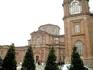 The exterior and main façade of the church