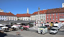 Der Hauptplatz von Wiener Neustadt