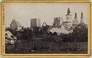City view including Visby Cathedral in the second half of the 19th century