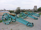 Cannons on the wall of the Hospital fort