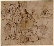 Hieronymus Bosch - A comical barber scene, c. 1477–1516