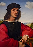 Raphael Portrait of Agnolo Doni. 63 × 45 cm.