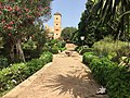The Andalusian Gardens of the kasbah, looking towards the pavilion of Moulay Ismail
