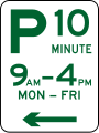 (R5-14) Parking Permitted: 10 Minutes