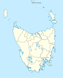 YKCK is located in Tasmania