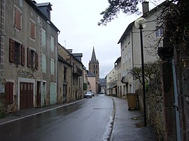 A road in the centre of the commune