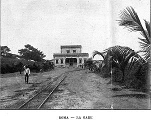 Historical view of Boma station