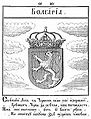 Coat of arms of Bulgaria by Zhefarovich 1741. His version of the arms of Macedonia (region) is heraldically almost the same, with inverted shield and lion tinctures]]
