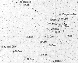 Black-on-white photo of the constellation
