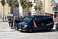 Polizisten mit Mercedes-Benz Sprinter an der Grenze zu Gibraltar 2019