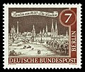 Die Linden (um 1650), Briefmarke der Deutschen Bundespost Berlin (1962)