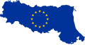 Flag map of Emilia-Romagna (EU)