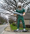 Der Gemini Giant, eine „Muffler Man“-Statue in Wilmington
