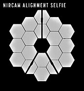A "selfie" taken by the NIRCam during the alignment process