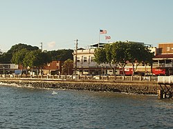 Downtown Lahaina on the waterfront prior to the 2023 fire
