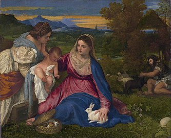Titian's Virgin with a Rabbit