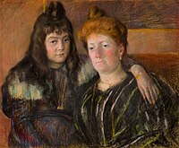 Madame Gaillard and Her Daughter Marie-Thérèse (1899), pastel, Reynolda House Museum of American Art