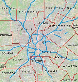 Dallas is located in Metro Atlanta