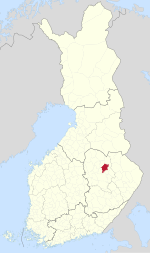 Location of Nilsiä in Finland