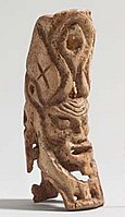Okunev figurine from Itkul II mound 14, northern Minusinsk Basin. Uybat stage of the Okunevo Culture (second half of the 3rd millennium BC)