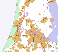 Alkmaar is located in Northern Randstad