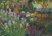 c.1920, Le jardin aux iris, oil on canvas, 80.9 × 116.2 cm