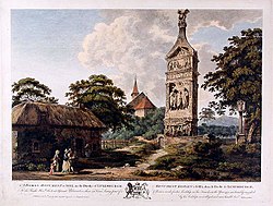 A Roman Monument at Igel, coloured engraving published by John Boydell from a painting by Edward Rooker