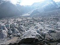 Seracs, Bossons Glacier, southeastern France
