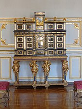 1660s cabinet from Florence, Italy in the Prince-bishop's antechamber