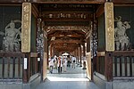Two Niō who stand in the left (Ungyō) and the right (Agyō) of sanmon (gate) at Zentsū-ji in Japan