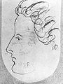 Porträt von John Everett Millais, 1849 von WMR