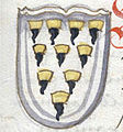 Wappendarstellung für den Salzburger Erzbischof Sigismund von Volkersdorf in der Salzburgischen Chronik bis 1587