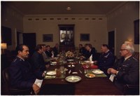 Members of the Joint Chiefs of Staff during a cabinet meeting in the White House in 1977