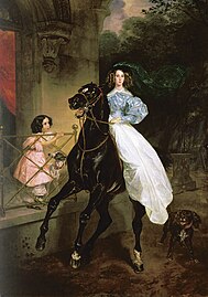 Horsewoman (Daughters of Pacini, Giovannina and Amazilia), 1832, Tretyakov Gallery