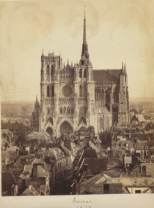 Sepia photograph of the cathedral in 1878