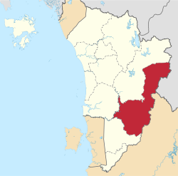 Location of Baling District in Kedah