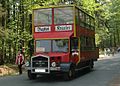 „Bastei-Kraxler“, ein zur Bastei verkehrender Touristenbus
